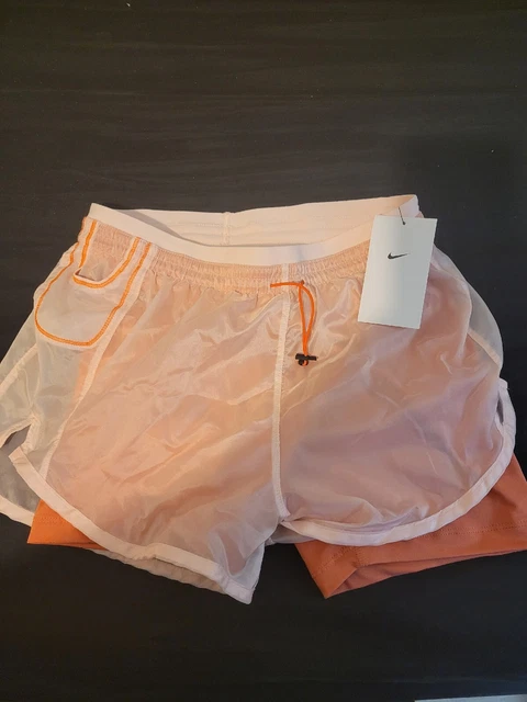 Nike Icon Clash Tempo Luxe Pink 2-in-1 Running Shorts DM7739-610 Size XS