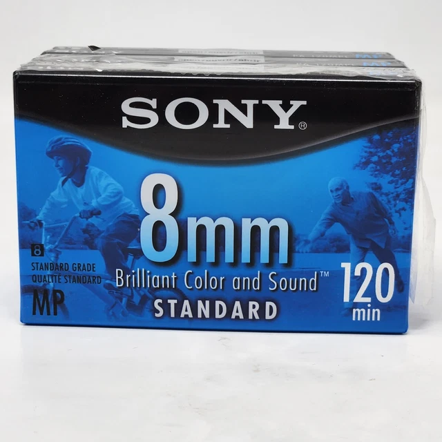 SONY 8mm Standard 120 Min MP Video Tape 3 Pack