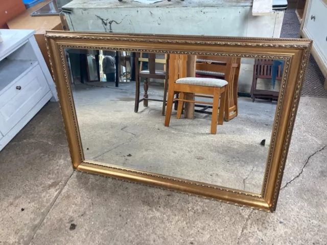 Vintage Antique Style Large Gold Gilt Ornate Framed Mirror 105 x 75cm