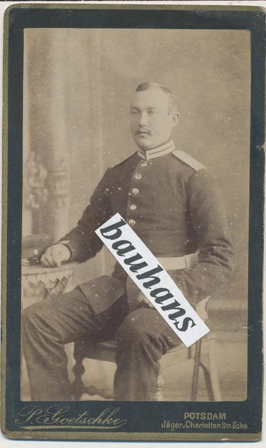 CDV Potsdam-Portrait Offizier  (c616)