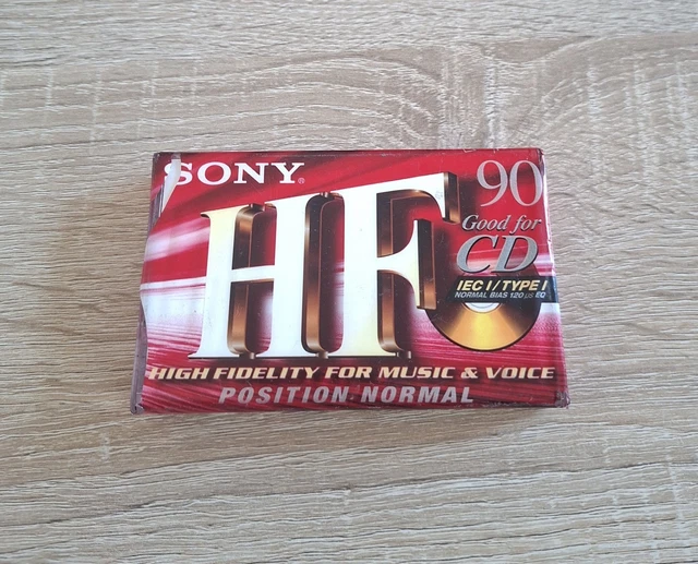 Cassette Audio SONY HF 60 Min Type I Vierge, Neuve Sous Blister