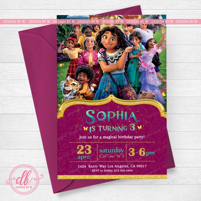 ENCANTO DISNEY INVITATION, Encanto Invitation, Encanto Birthday Party £