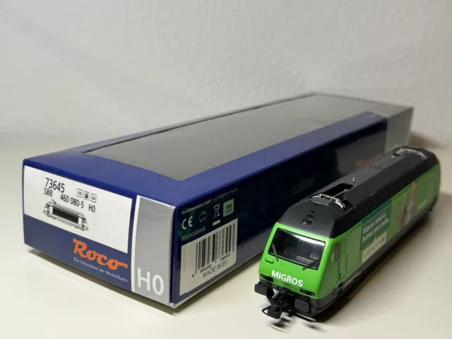 ROCO 73645 H0 Re 460 080 SBB E-Lok MIGROS DC Digital Sound ab Werk Schweiz OVP