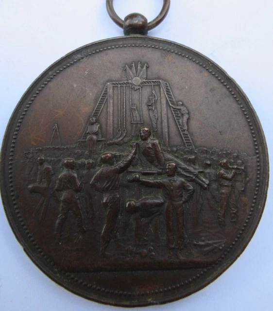 Médaille Bronze Sport Gymnastique FGSPF Vienne 1910 Par RASUMNY – Collection Médailles Anciennes