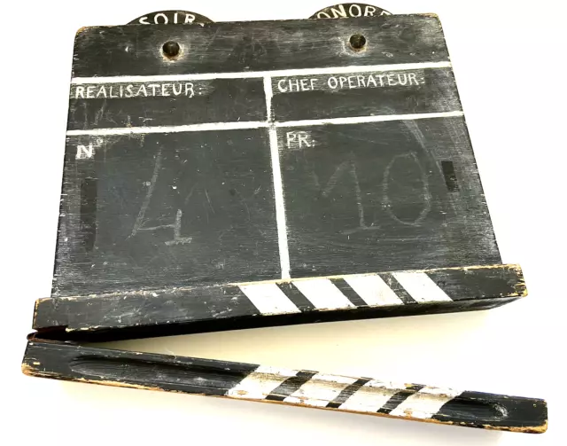 Rare Clap Cinema Authentique France 1950 Ideal Deco Cine Collector !