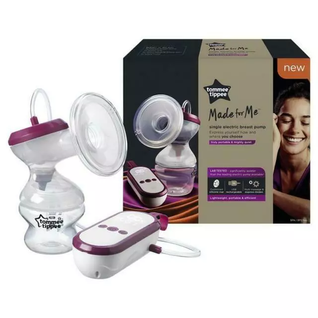 Tommee Tippee Made for Me Single Electric Breast Pump - White