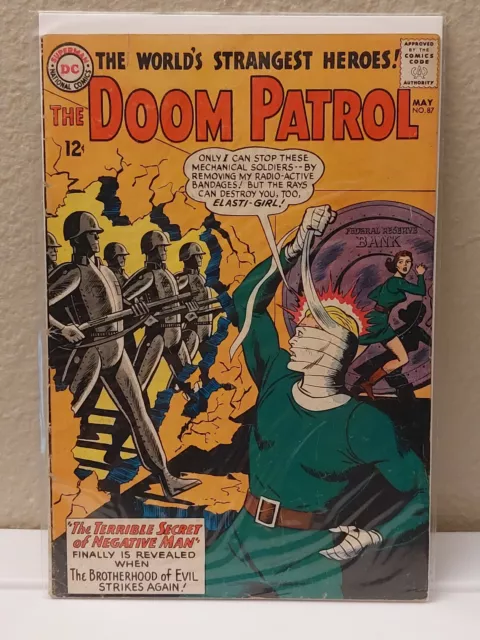 DOOM PATROL #87 1964  DC Comics ROBOTMAN Backup Story BROTHERHOOD OF EVIL