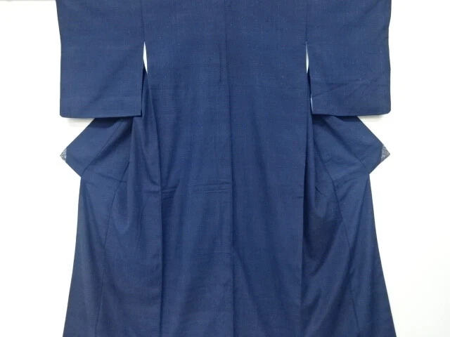 6317438: Japanese Kimono / Antique Kimono / Hand Woven Tsumugi