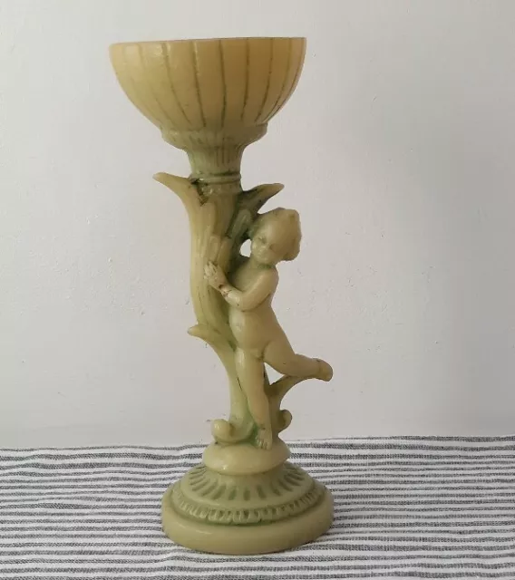 Cherub Urne Vintage Blumenarrangement Ständer Blumen botanisch Shabby Chic Vase