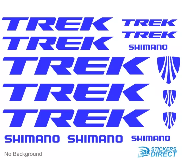 Trek Decals Set of 14 Cycling Bike MTB Stickers Outdoor Grade Vinyl Any Colour 3