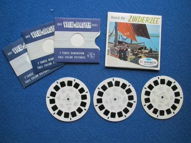 Sawyers VIEW-MASTER  C -389  3 Reel Set  ' Round the Zuiderzee '   1960's