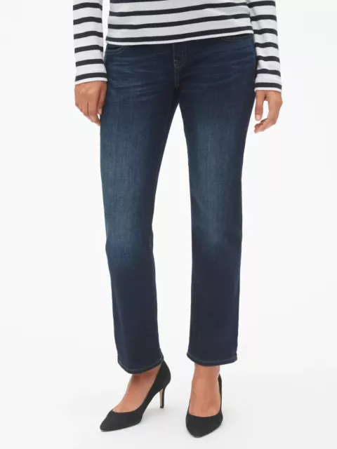 Gap Maternity Full Panel Classic Straight Jeans Size 25-NWT