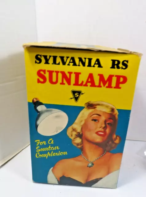 Vintage Sylvania Sun Lamp Orginal Bulb Tested & Working