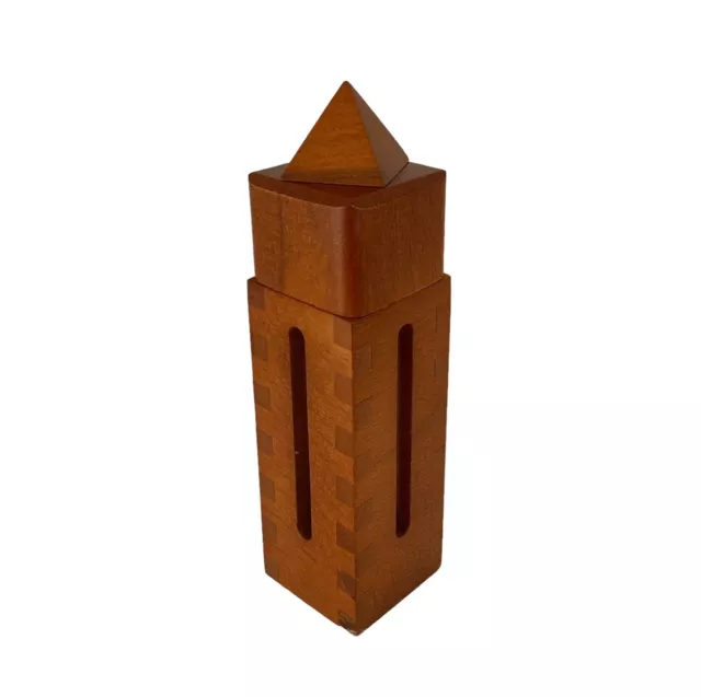 Artnova Scarons Pythagora Wood Pepper Mill 1995 Escher Tower 2