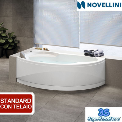 Novellini 3S VASCA DA BAGNO CON TELAIO E PANNELLI NOVELLINI CALYPSO NUOVA VARIE MISURE 