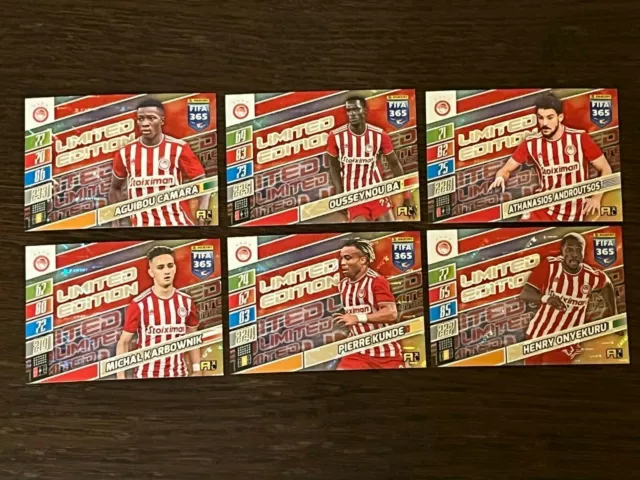 Panini Adrenalyn XL FIFA 365 2021/2022 Update Rare Limited Edition Olympiacos