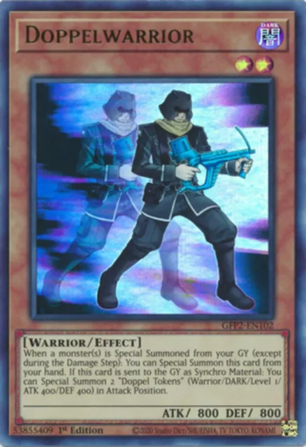 Yugioh! Doppelwarrior - GFP2-EN102 - Ultra Rare - 1st Edition Near Mint, English