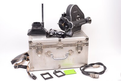 Caméra de cinéma 16mm PAILLARD BOLEX H8 et son équipement complet 