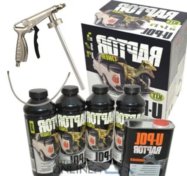 UPOL Raptor rivestimento letto uretano ultra resistente e pistola a spruzzo DA6382/6