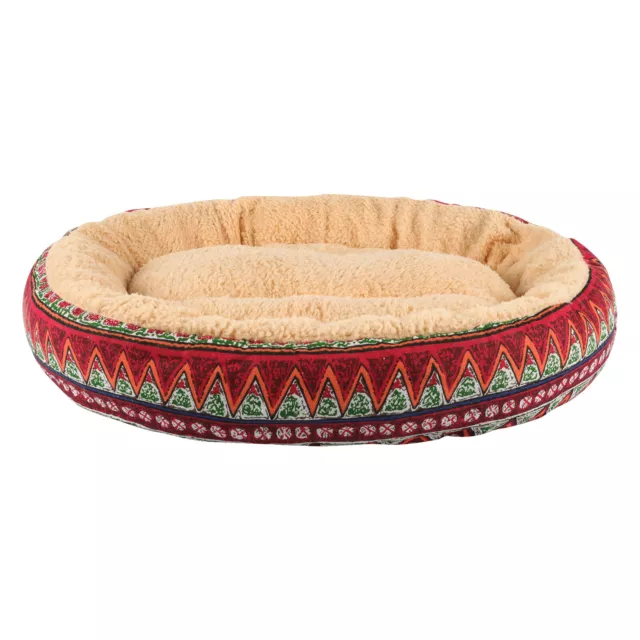 Round Pet Bed for Cat Puppy Small Dogs Sleeping Nest Cushion Calming Washable 3