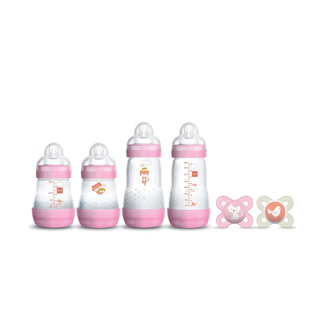Newborn Essentials &quote;Feed & Soothe&quote; Set (6-Piece), Girl, Pink