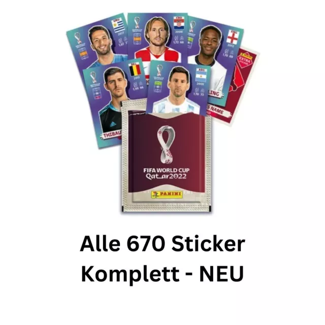 Panini Weltmeisterschaft WM 2022 Qatar - Kompletter Stickersatz