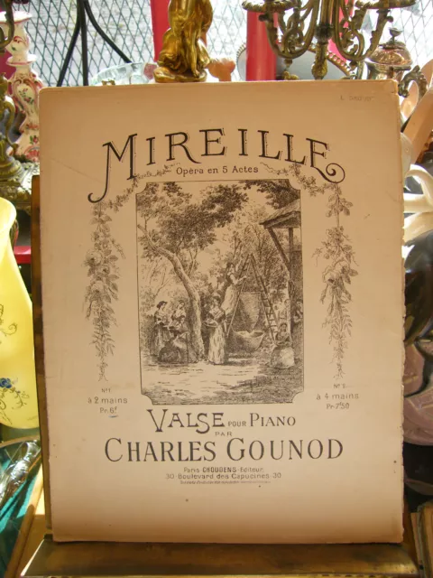 "Partition Mireille Charles Gounod Music Sheet"