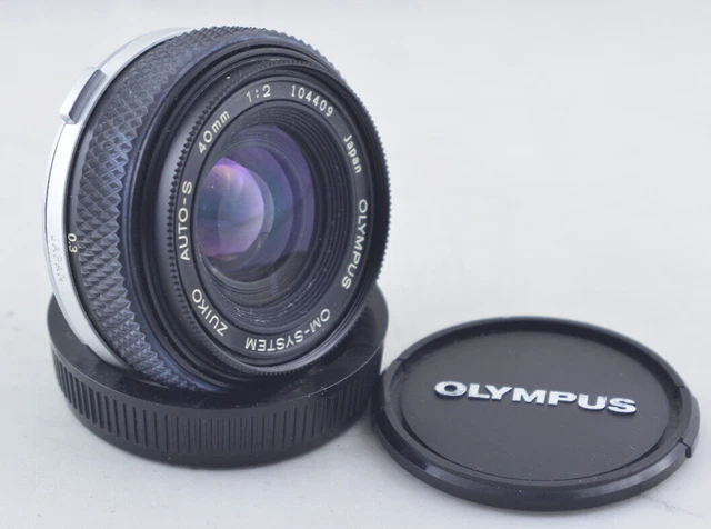 Olympus Zuiko Auto-S 40 mm F/2 para Olympus OM - RARO - Objetivo Panqueque