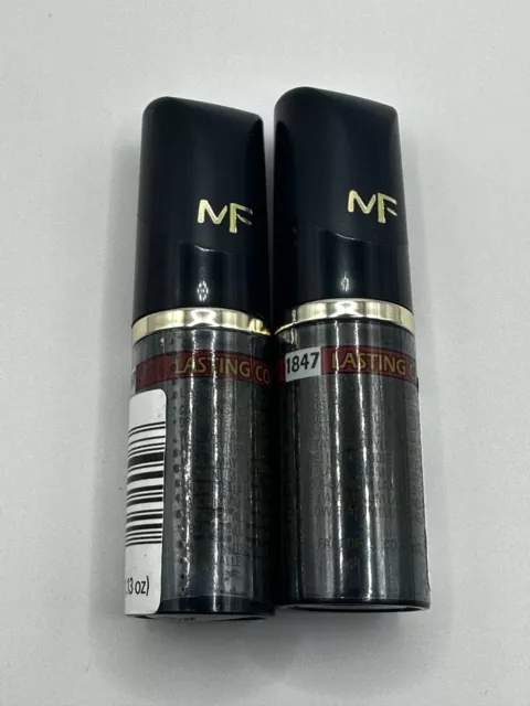 Paquete de 2 lápices labiales color duradero Max Factor 1847 emocionados 0,13 oz