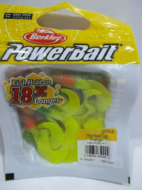 BERKLEY POWERBAIT 2 Power Grub 20 count packages Choose your Colors! $3.99  - PicClick