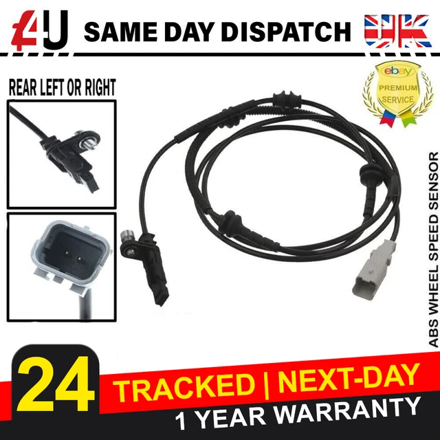 Front ABS Wheel Speed Sensor For Peugeot 407 2.0 HDI – Purevue PVA12/2297 – 5 Year Warranty