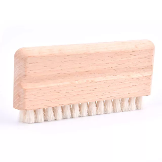 LP Vinyl Record Cleaning Brush Anti-static Goat Hair Wood Handle Brush Clea_WR