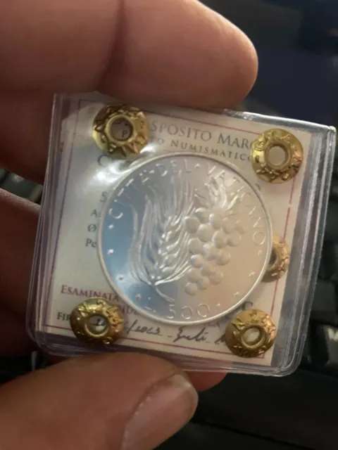 Vaticano Paolo Vi 500 Lire 1976 Fdc Periziata Italia Argento Silver