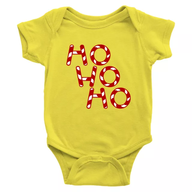 Santa HO HO HO Candy Xmas Toddler Kids Tee T-Shirt Infant Baby Boy Girl Bodysuit 3