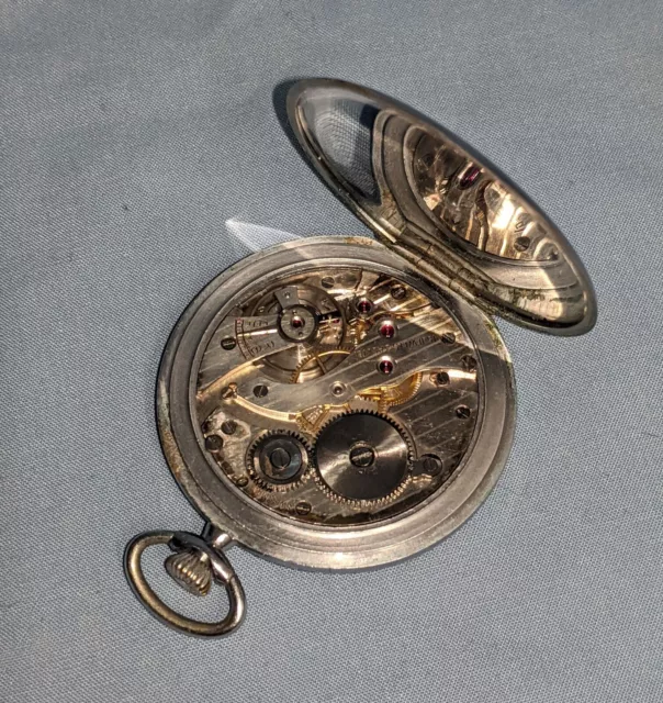 Vintage Men's Swiss ALPROSA 15 Jewels Pocket Watch - Spares Repair 3