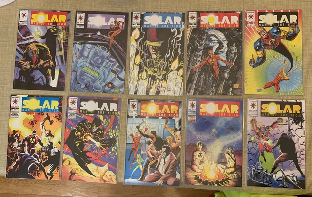 Solar Man Of The Atom Comic Book 16, 20-28 Lot Of 10 Valiant Comic VF/NM