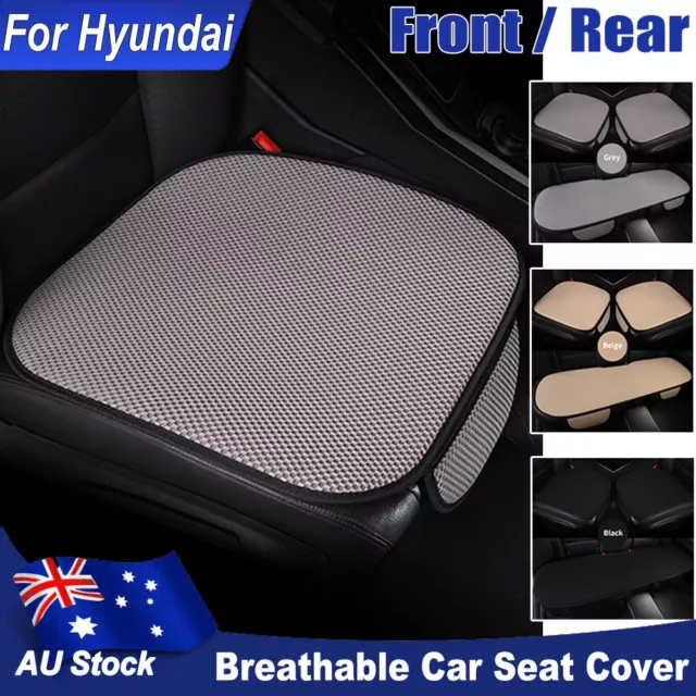 Car Seat Cushions Front/Rear Seat Protector Covers Ice Silk Interior For Hyundai