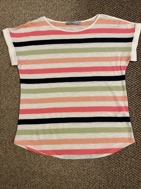 Ladies Oasis Striped Top Size M