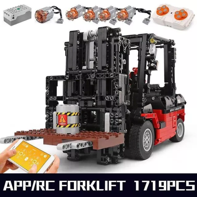 Building Blocks Set Electric MOC Forklift Truck Loader RC Toys