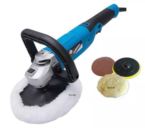 Silverline Car Polisher 180Mm 1200W & Sander Polishing Machine Buffer 264569