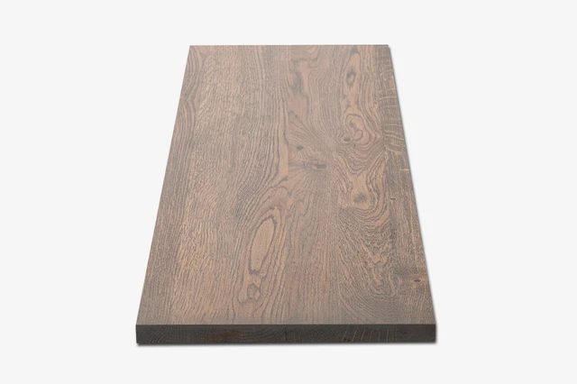 Scaffale scaffale a parete livello di posa ripiano rovere rovere rovere selvatico 20 mm DL grafite oliata