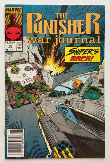 Marvel Comics The Punisher War Journal Vol 1 #10 1989 Newsstand Variant