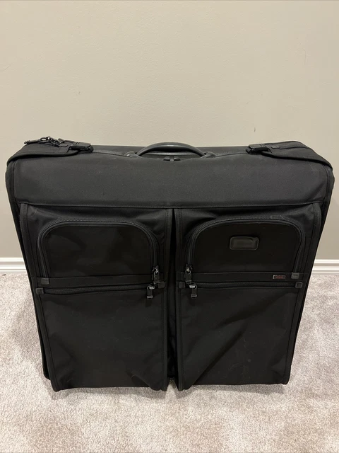 TUMI Alpha Ballistic Nylon Wheeled Garment Bag Luggage 22032DH 25x24x13 Bi Fold 2