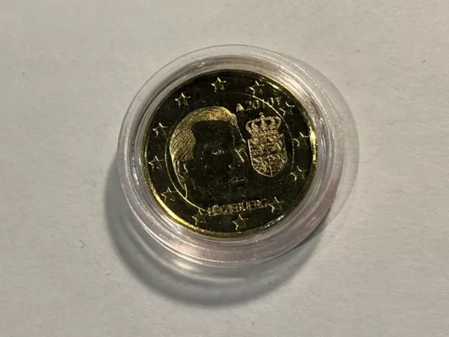 Monnaie Luxembourg 2 Euros 2010 Dorée avec Capsule (122-5/A2-5)