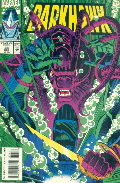 Darkhawk #34 By Danny Fingeroth Tod Smith Chris Powell Vs 'Cuda NM/M 1993