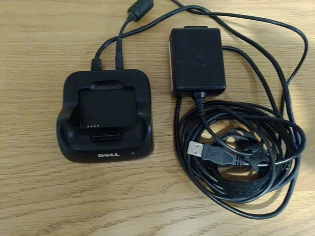 DELL Axim X51/X51v PDA USB Sync Dock Charge Cradle & DELL 5.4V Power Supply