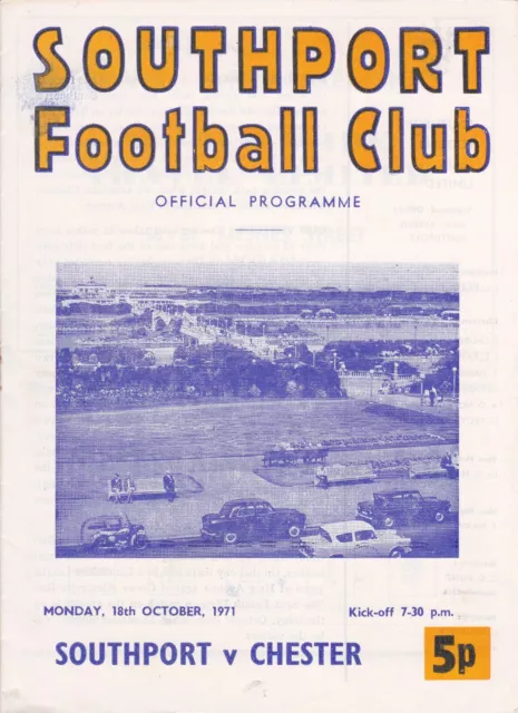 Southport v Chester 18 October 1971