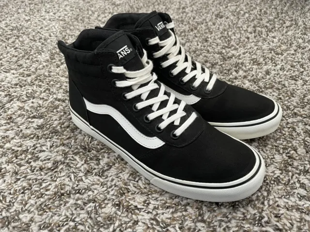 Vans SK8 Hi top Womans 8 Black White Skate Shoes High Top Sneakers Skateboarding