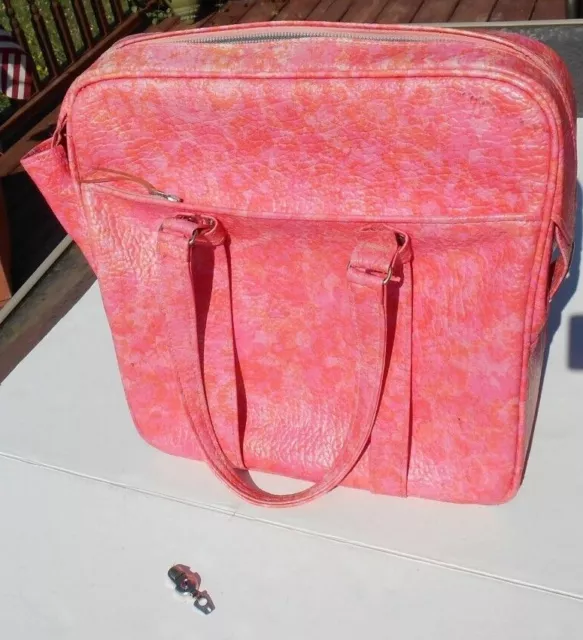 RARE VINTAGE SAMSONITE Silhouette Pink Overnight Carry-On Luggage Bag ...