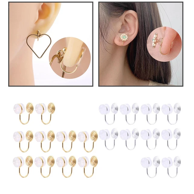 20 Stück Ohrclips Konverter Spiralohrringe Ohrstulpe Ersetzen Zubehör